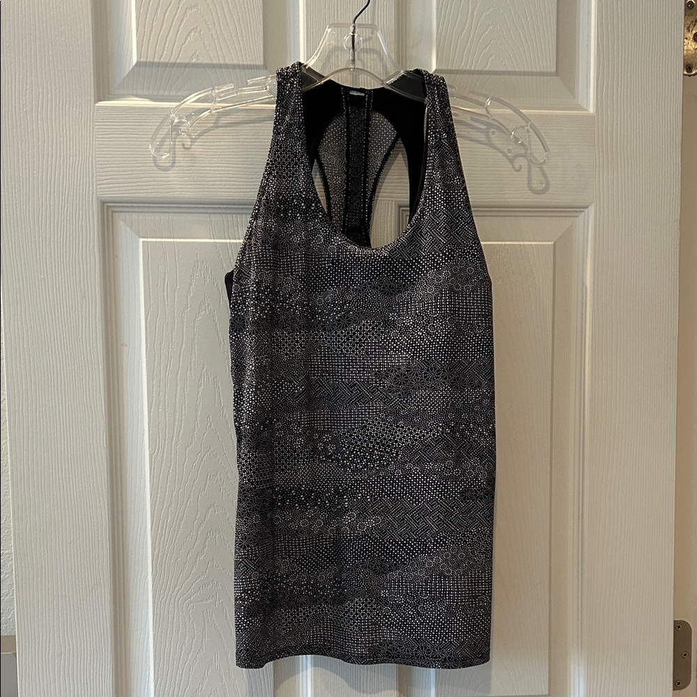lululemon athletica Black and Gray Tank Top